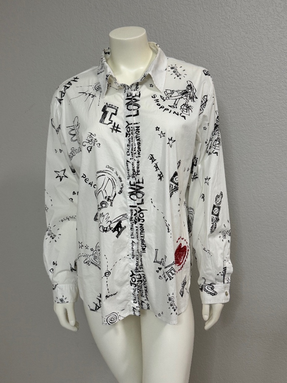 Vintage Chico’s Design Graphic Long Sleeve Shirt